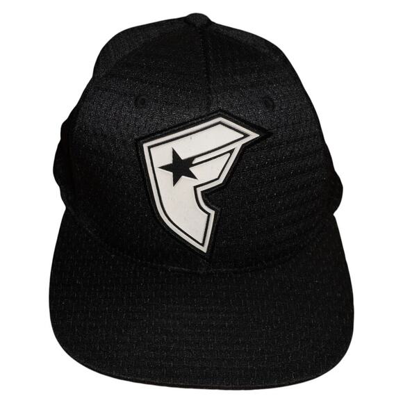 Famous Stars & Straps Black Mesh 210 Fitted Hat Cap Size 6 7/8 - 7 1/4 - Picture 1 of 6